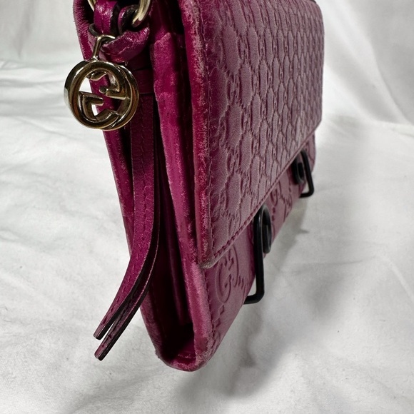 GUCCI Pink Guccissima Leather Continental Wallet - Picture 3 of 7